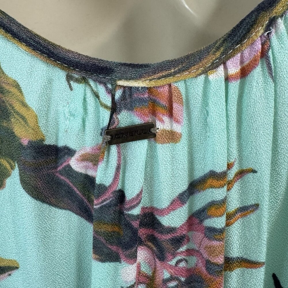 O'Neill Tropical Maxi Dress - Aqua and Lavender - Picture 10 of 12